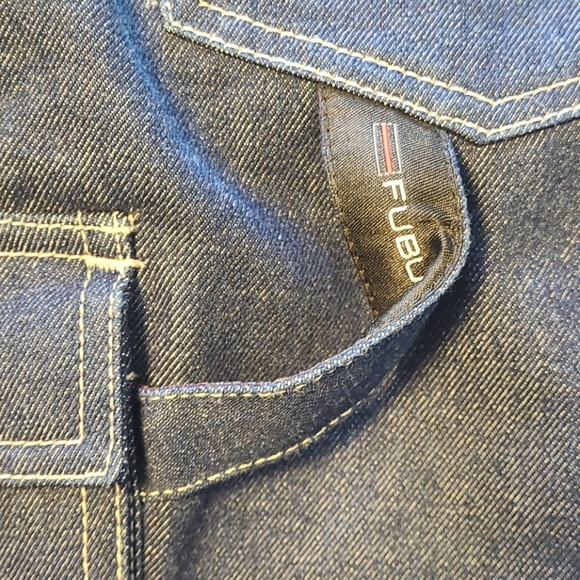 Fubu the collection vintage 90's denim jeans 40x34 hip hop carpenter - Picture 6 of 16